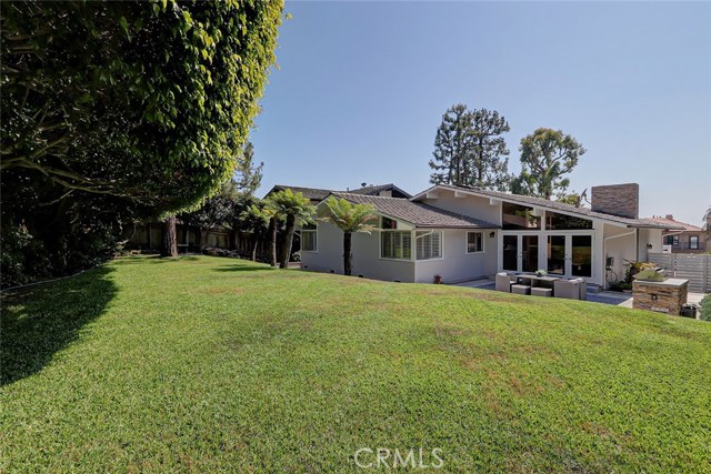 Plenty of room to play in the back yard.