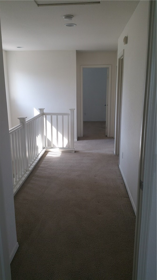 Upstairs Hallway connecting 3 Bedrooms