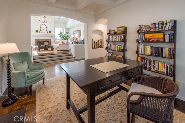 formal dining room that is currently being uses as an open office