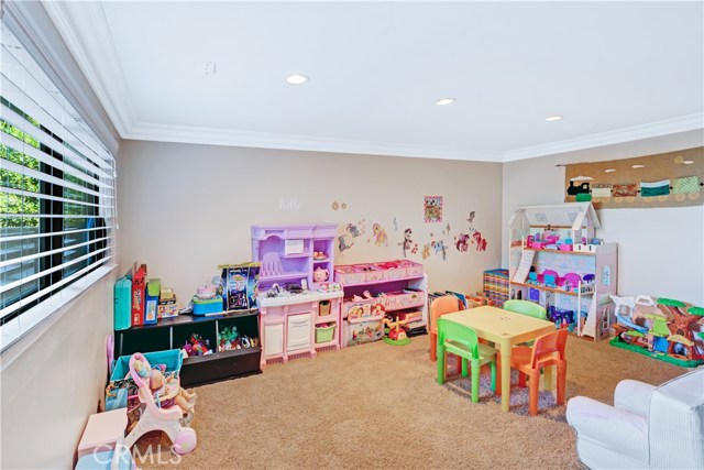 Under-stair storage perfect for a playroom