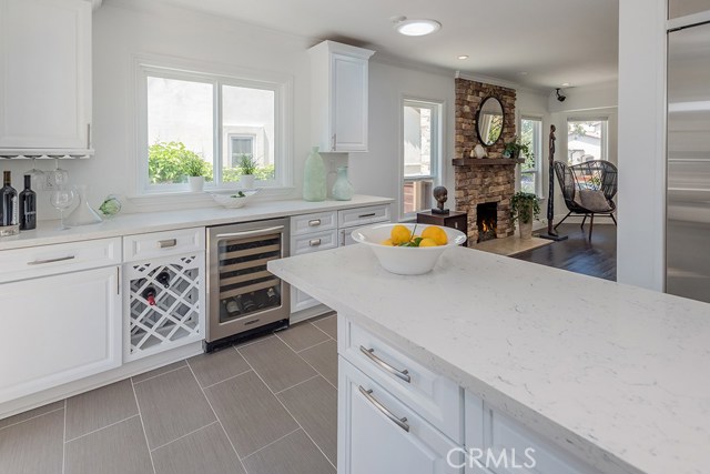 Kitchen, new and modern adjacent to living room