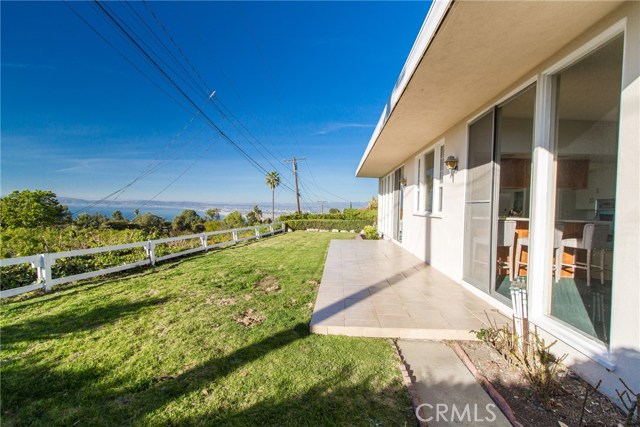 Backyard. Views of the Pacific Ocean