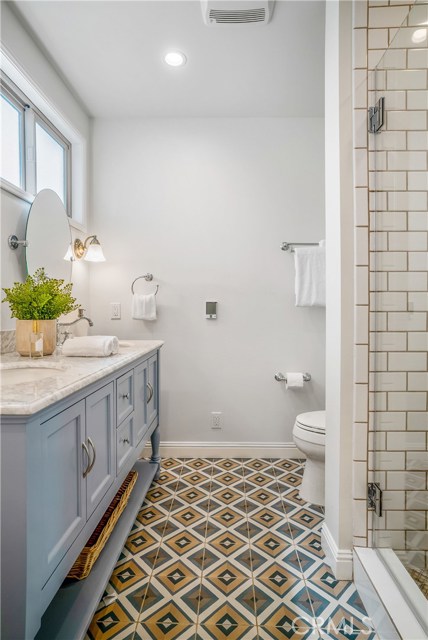 Another peek at the master bath suite. Storage is abundant and flooring is heated in both bathrooms. Life is good.