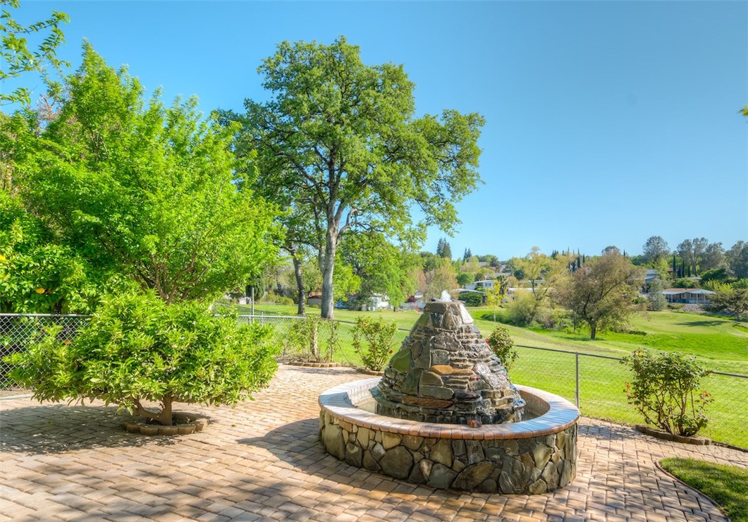 Custom Made Fountain in Back Yard