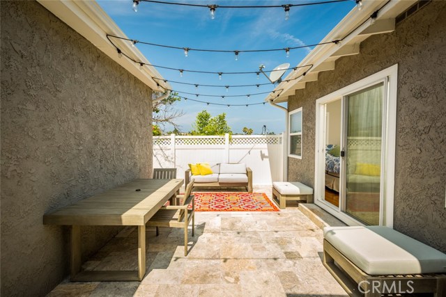 Alfresco dining area in the rear.