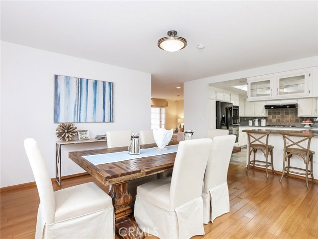 Dining room facing the kitchen