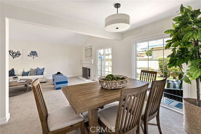 View from the breakfast nook and kitchen enrty.