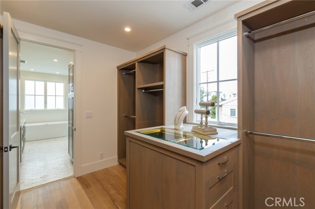 master bedroom custom wood closet