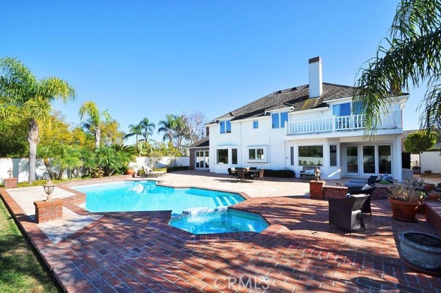 Back Elevation & Patio with Pool