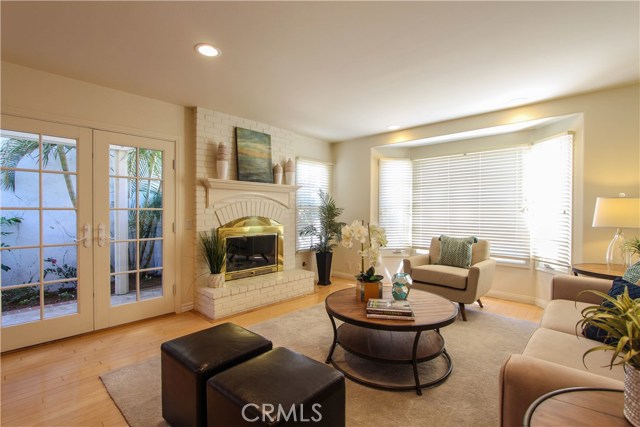 Warm and inviting Family Room with Fireplace.