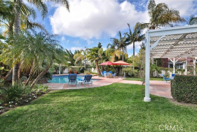 Grassy Area & Patio in the Backyard
