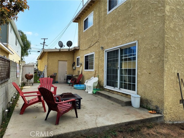 Back patio.