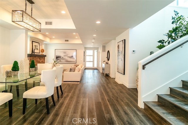 Open floor plan, European oak floors, tongue and groove ceiling planks