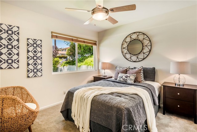 Bedroom 3 with ceiling fan