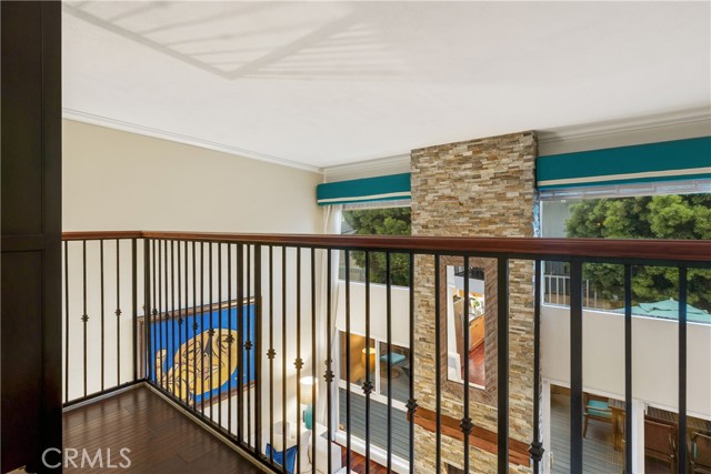 The balcony off the living room is a perfect sitting area.