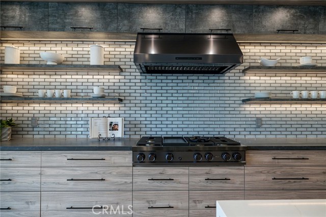 Open Shelving, Custom Lighting and Top of the Line -Extraordinary Appliances