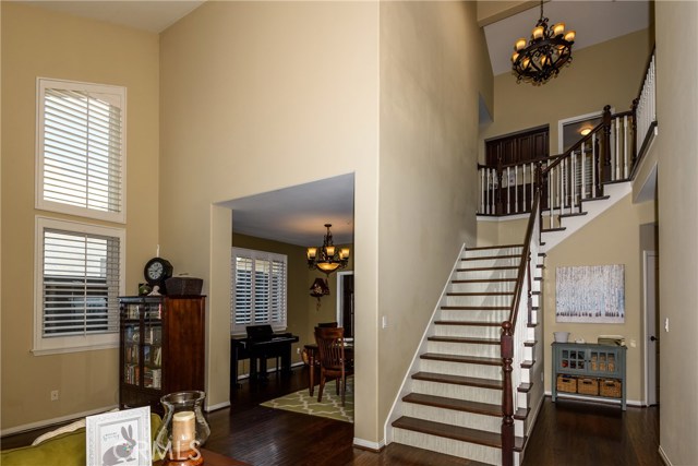 Dramatic and elegant entryway.