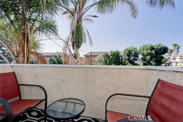 View balcony located adjacent to the secondary bedroom.
