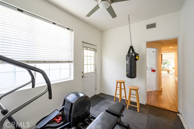 Gym or mud room
