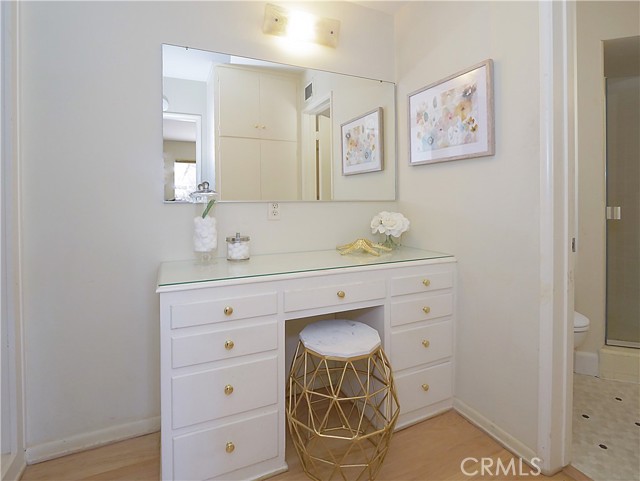 Vanity area in master bathroom with lots of potential for the remodeler.