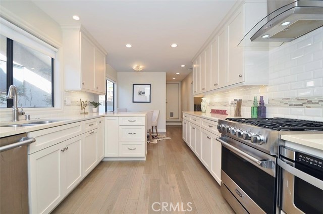 Chef's Kitchen with Stainless Steel Appliances