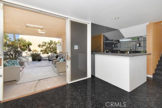 Family Room Wet Bar & Outside Patio