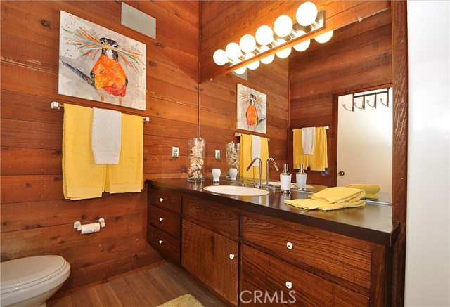 Bathroom 2 with vaulted ceiling