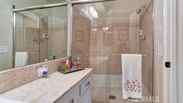 Hall Bathroom with spacious walk in Shower