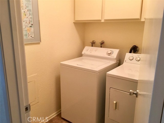 Inside laundry room on the lower level