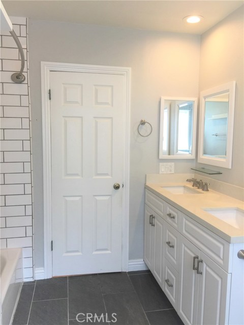 Slate tile flooring
