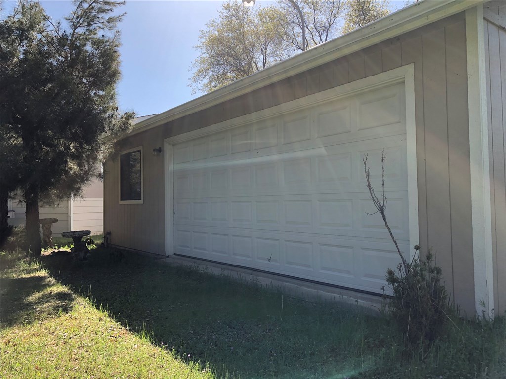 Detached garage with bathroom.