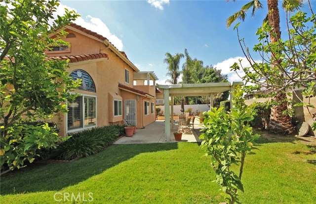 Patio cover and healthy lawn