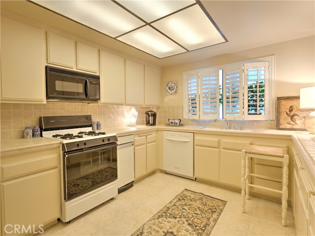 Kitchen has storage space galore