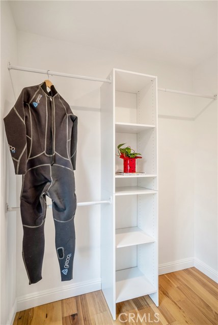 Surf's Up! Room for your wetsuit. This is one side of the newer master suite closet.
