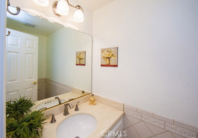 Main level powder room