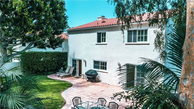 Large backyard is ready for entertaining