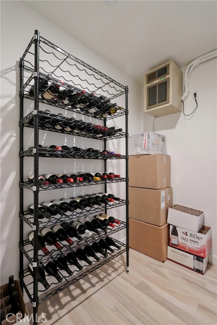 Lower Level refrigerated wine room