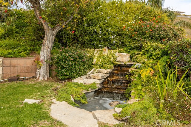 Calming water feature.