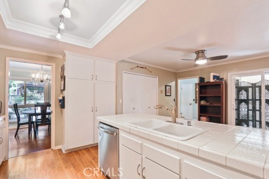 Kitchen with stainless steel appliances
