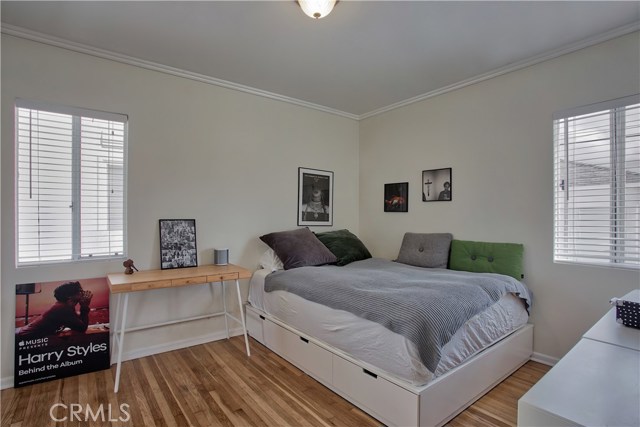 Bedroom 2 with lots of light and overlooking the backyard