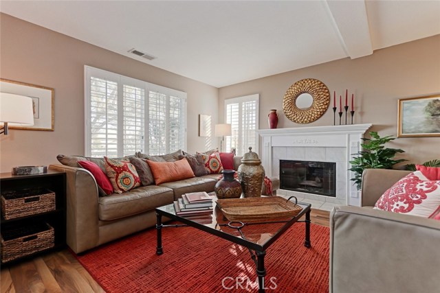 Formal Living Area with Fireplace