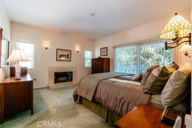 Master bedroom with fireplace
