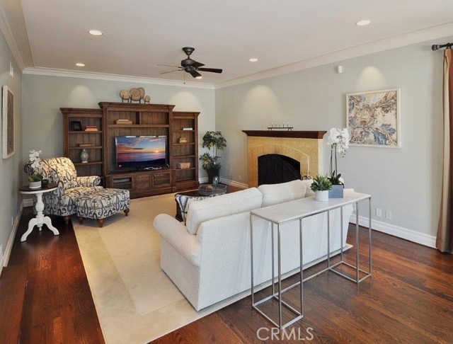 Family Room with Cozy Fireplace