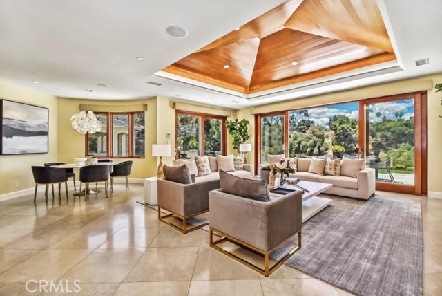 Family Room with Casual Dining Area