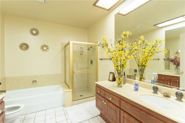 Bathroom to mother in law suite includes two winds shower and bathtub