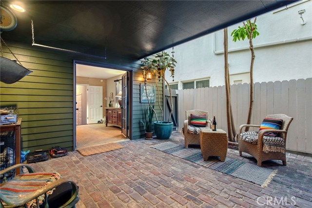 Spacious enclosed Private patio off Master and garage