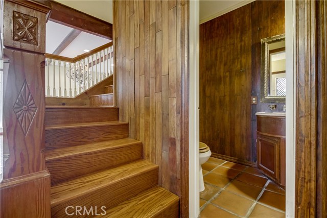 Staircase & Half Bath