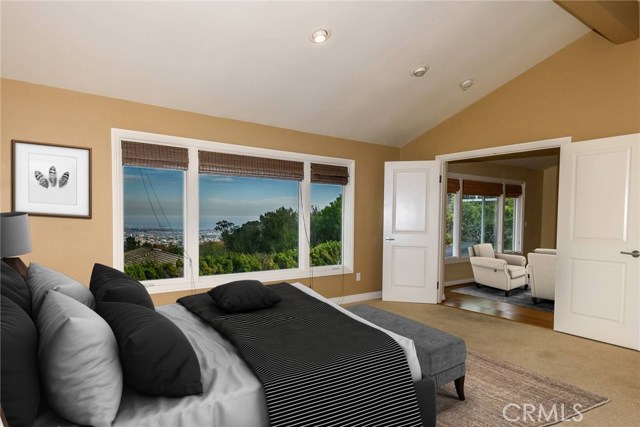 Virtually Staged Master Bedroom