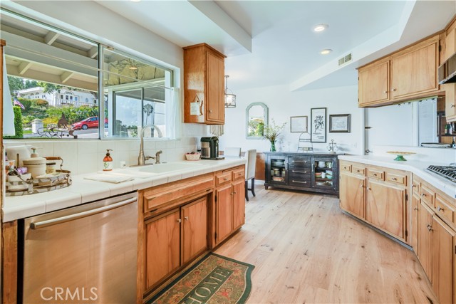 Kitchen and eating area