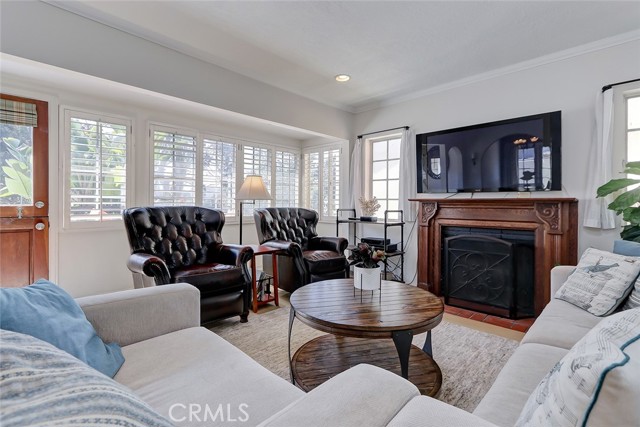 Filled with light this spacious living room overlooks the huge front deck.